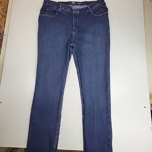 Lee Riders Classic Fit Jeans Womens Size 22 Blue Denim Highrise Bootcut Med Wash